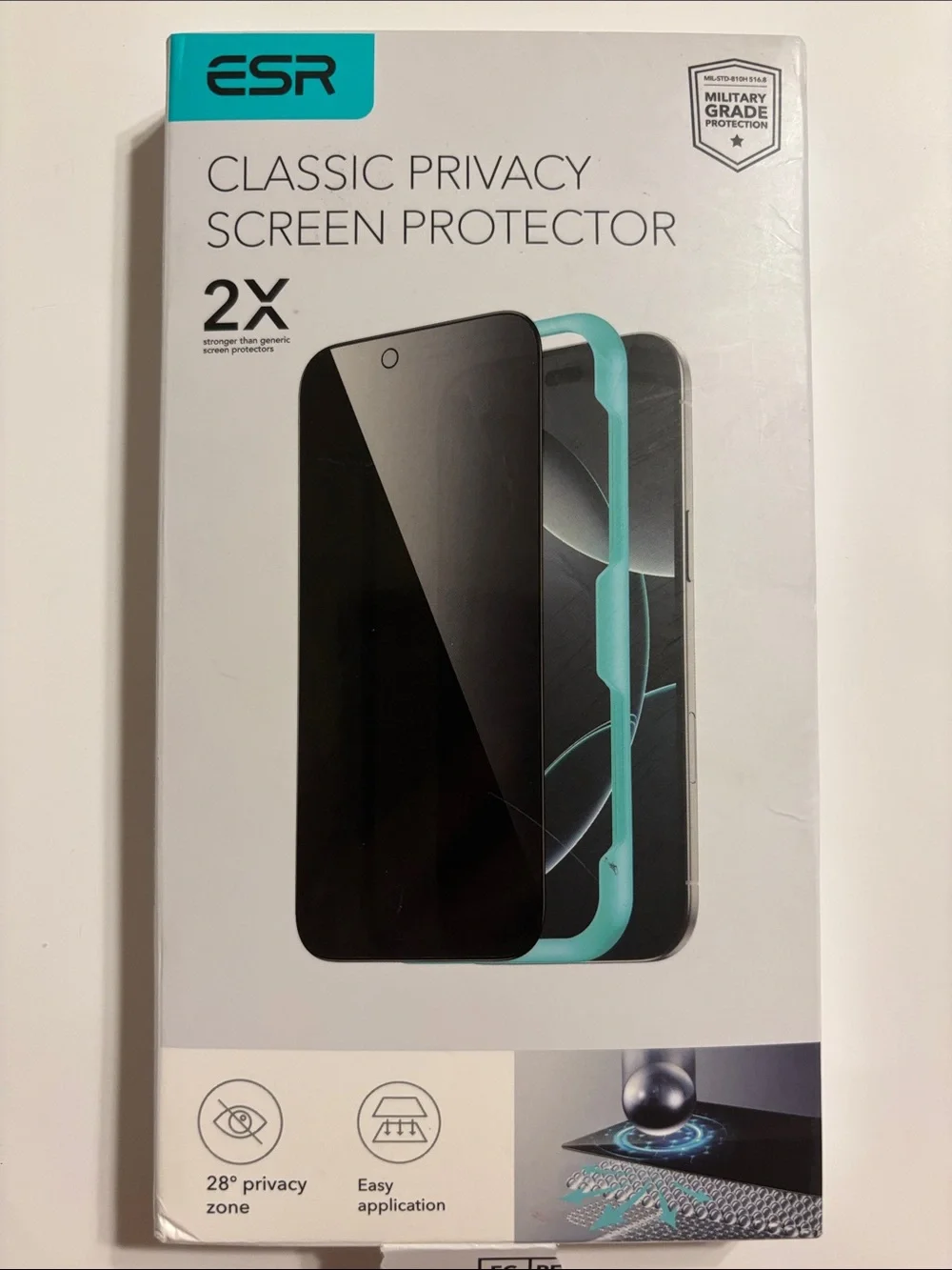 Privacy Screen Protector for iPhone 17 - Black (3-Pack) military grade